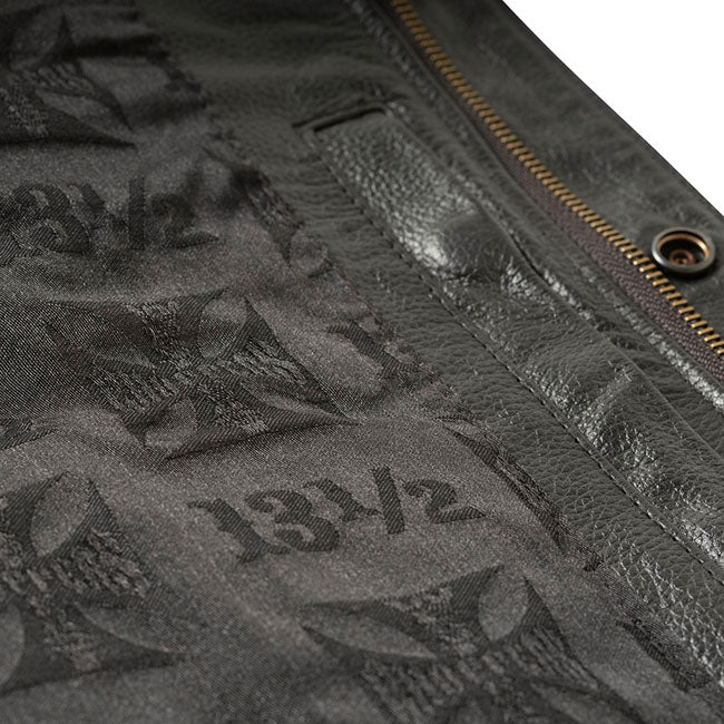West Coast Choppers x 13 1/2 Gilet da moto in pelle Dominator