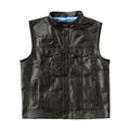 West Coast Choppers x 13 1/2 Gilet da moto in pelle Dominator