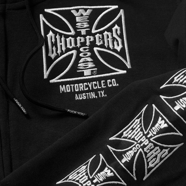 West Coast Choppers Felpa con cappuccio con zip Dominator