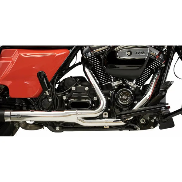 Sistema di collettori Khrome Werks Hideaway 2-Into-2 per Harley