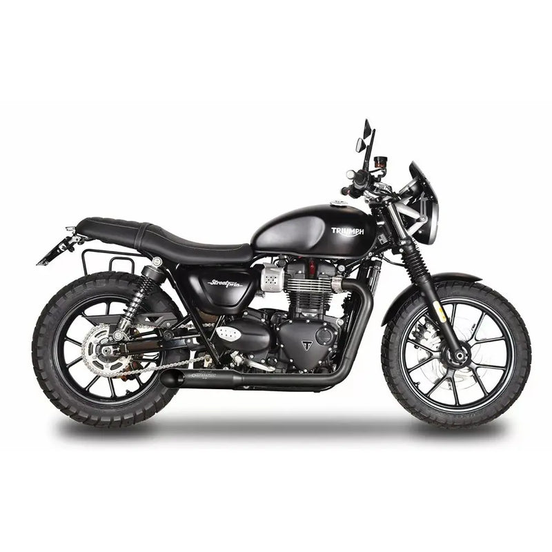 Sistema di scarico Spark Hot Road Black per Triumph