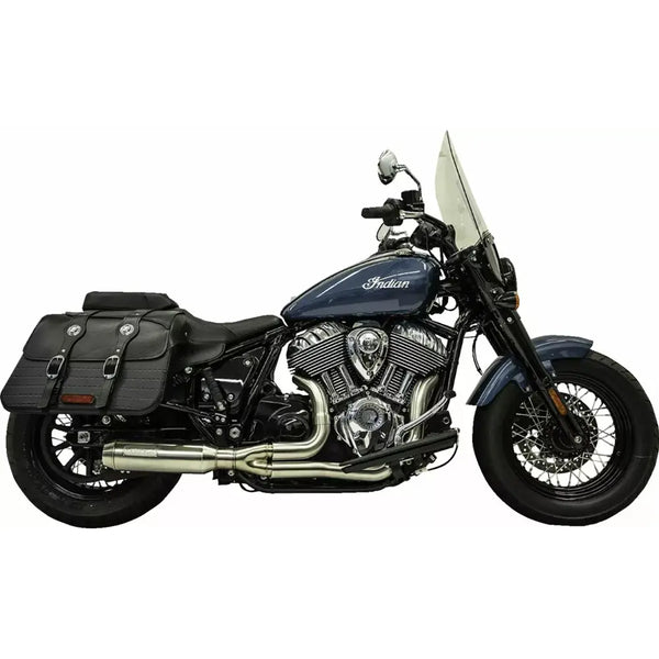 Bassani Ripper Super Bike Sistema di scarico inox 2-into-1 per Indian