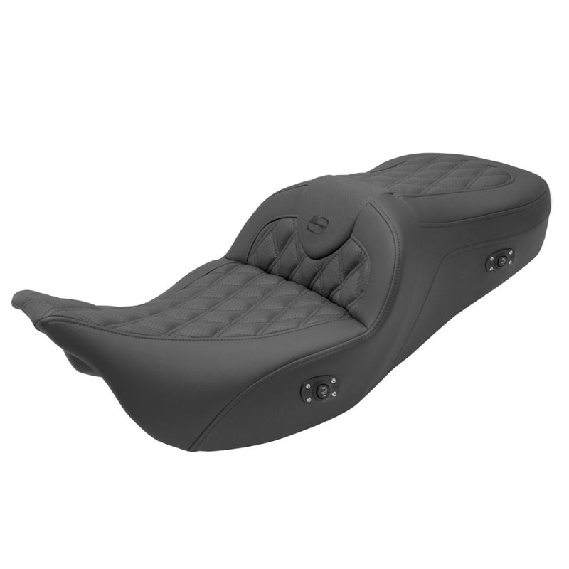 Saddlemen Roadsofa Sedile con punto a reticolo per Harley
