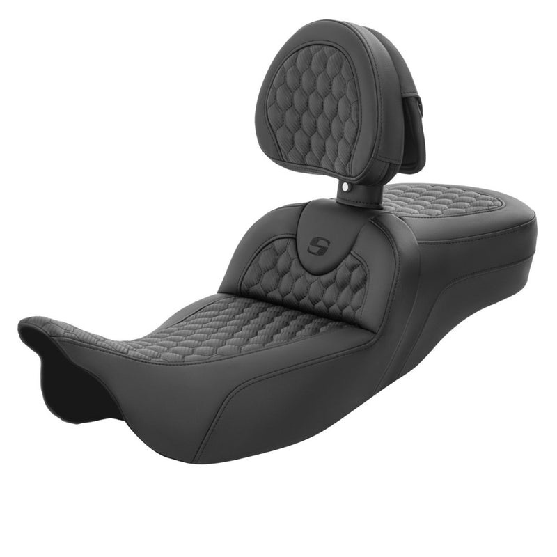 Saddlemen Sedile a nido d'ape Roadsofa Extended Reach per Harley