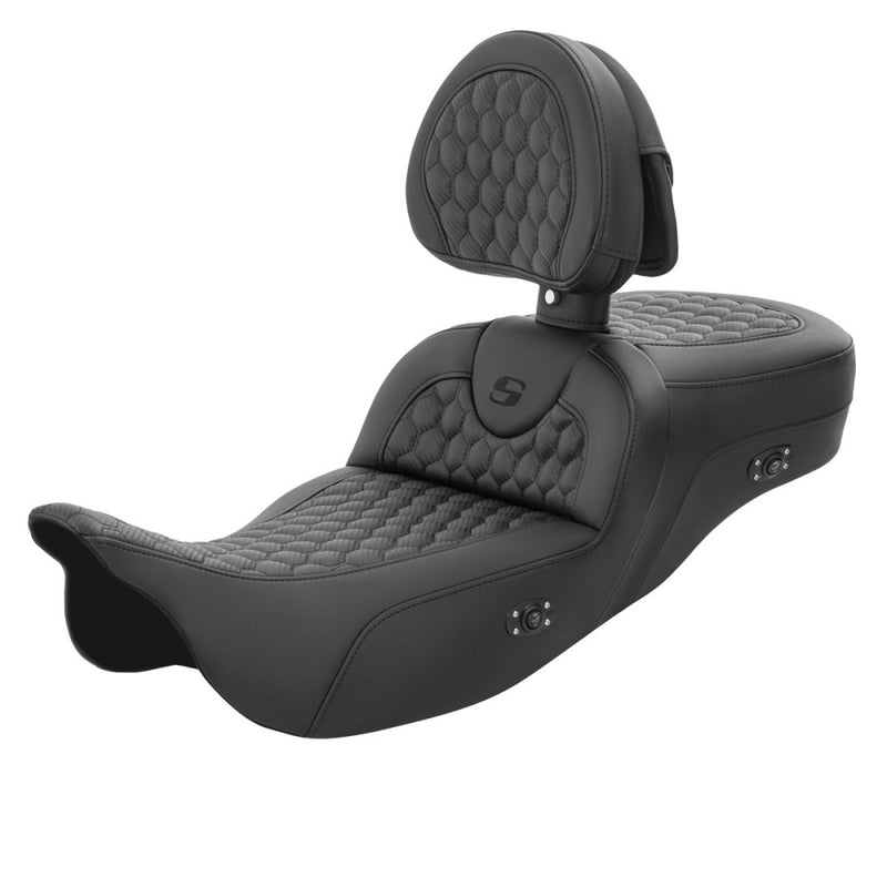 Saddlemen Sedile a nido d'ape Roadsofa Extended Reach per Harley