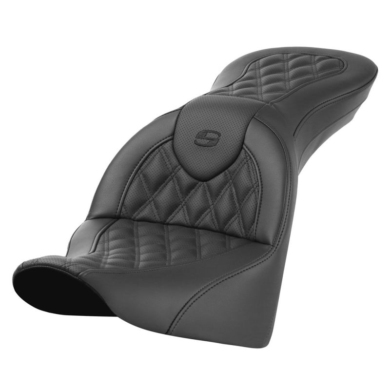 Saddlemen Roadsofa Sedile con punto a reticolo per Harley