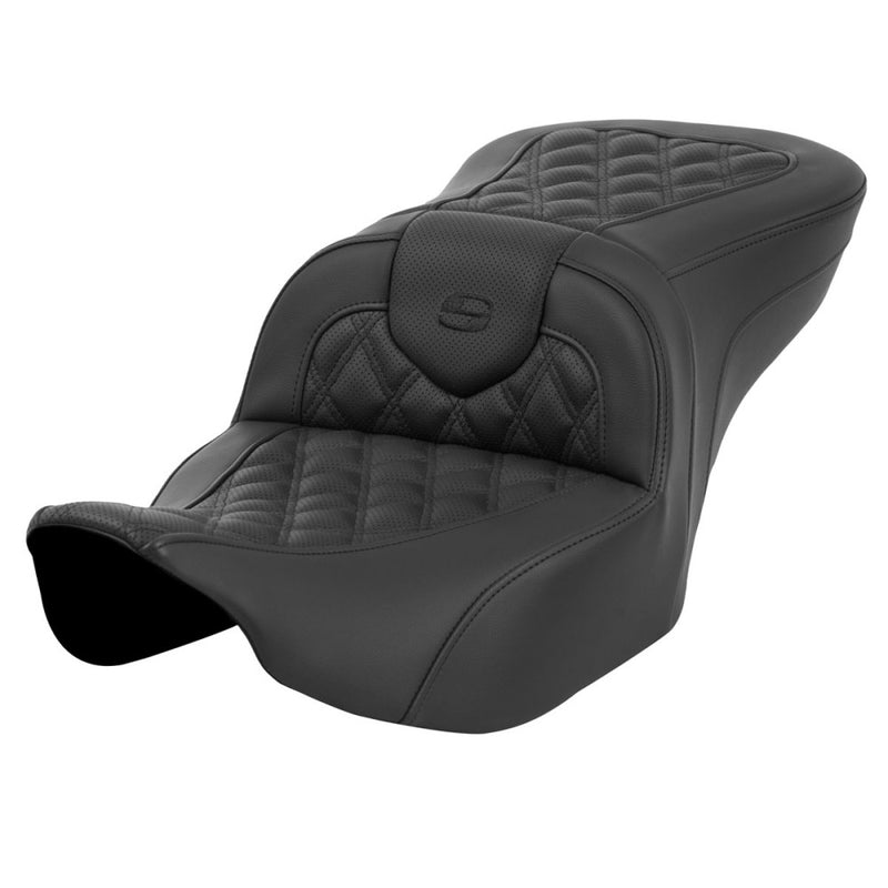 Saddlemen Roadsofa Sedile con punto a reticolo per Harley