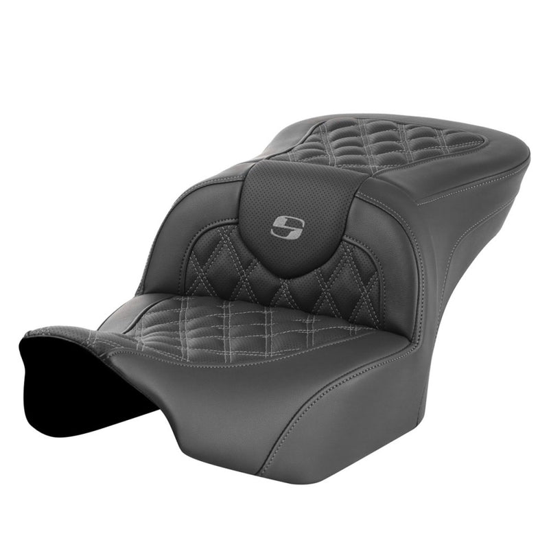 Saddlemen Roadsofa Sedile con punto a reticolo per Harley