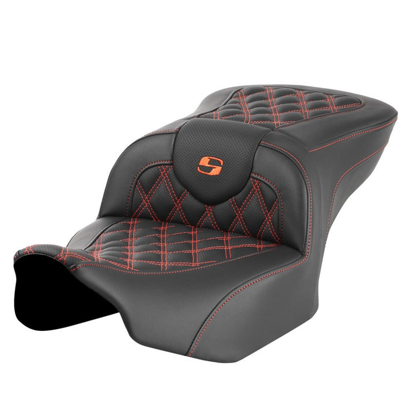 Saddlemen Roadsofa Sedile con punto a reticolo per Harley