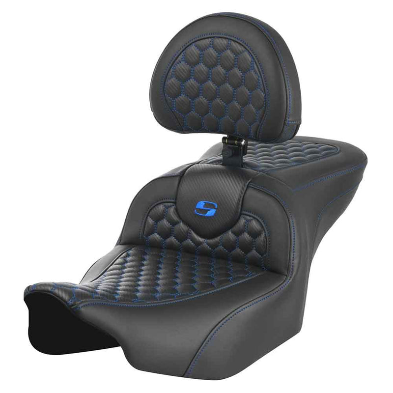 Saddlemen Sedile a nido d'ape Roadsofa Extended Reach per Harley