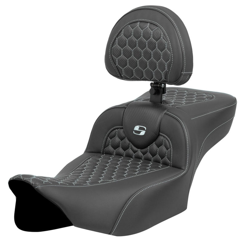 Saddlemen Sedile a nido d'ape Roadsofa Extended Reach per Harley