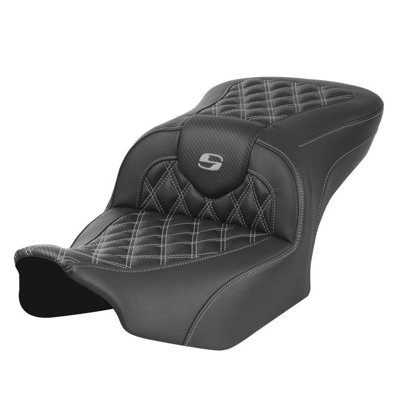 Saddlemen Roadsofa Sedile con punto a reticolo per Harley