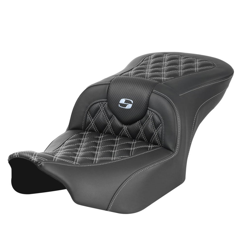 Saddlemen Roadsofa Sedile con punto a reticolo per Harley