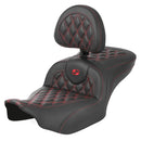 Saddlemen Roadsofa Sedile con punto a reticolo per Harley
