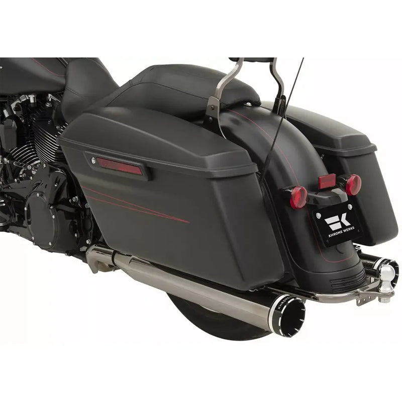 Khrome Werks Sistema di scarico Dominator con crossover a due fasi per Harley