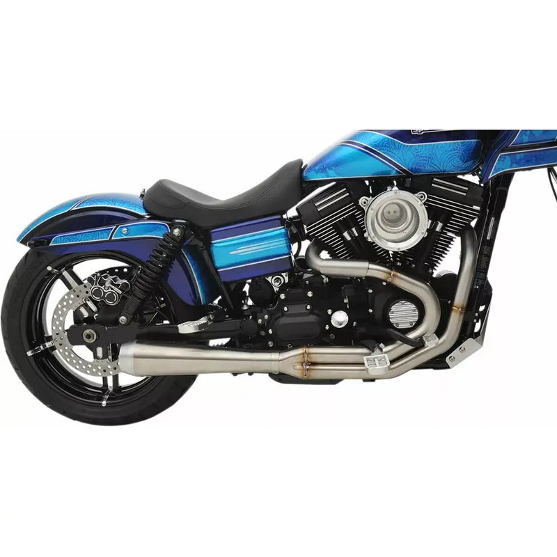 Sistema di scarico Bassani Road Rage III Stainless 2-into-1 per Harley