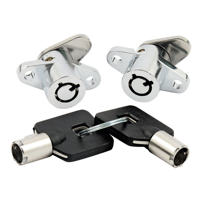 MCS Set di serrature rigide per borse laterali Harley