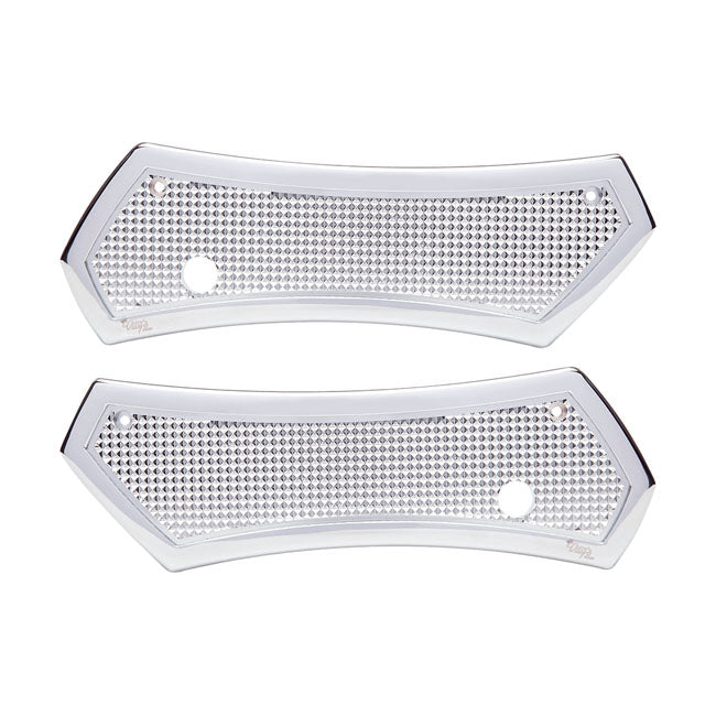 Vity's Design Coperture per chiusure delle borse laterali Diamond per Harley