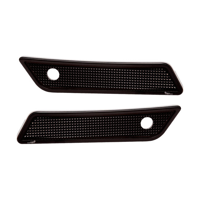 Vity's Design Coperture per chiusure delle borse laterali Diamond per Harley