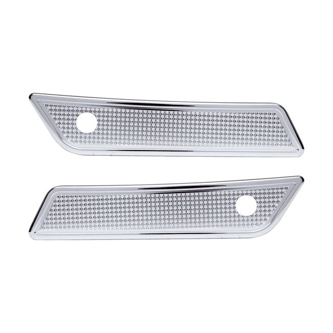 Vity's Design Coperture per chiusure delle borse laterali Diamond per Harley