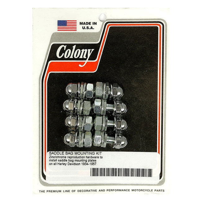 Colony Kit bulloni per montaggio borse laterali Half Moon per Harley