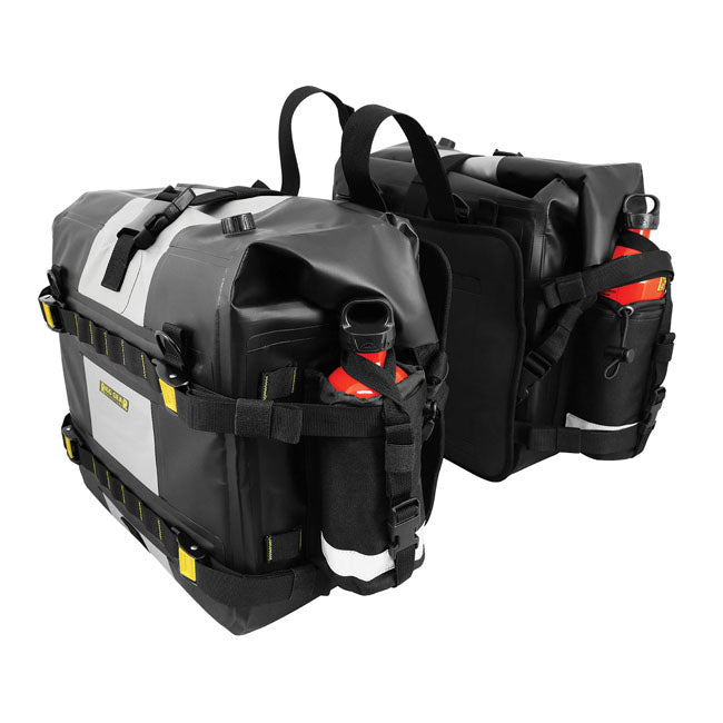 Nelson Rigg Set di borse laterali impermeabili Hurricane 56L per moto