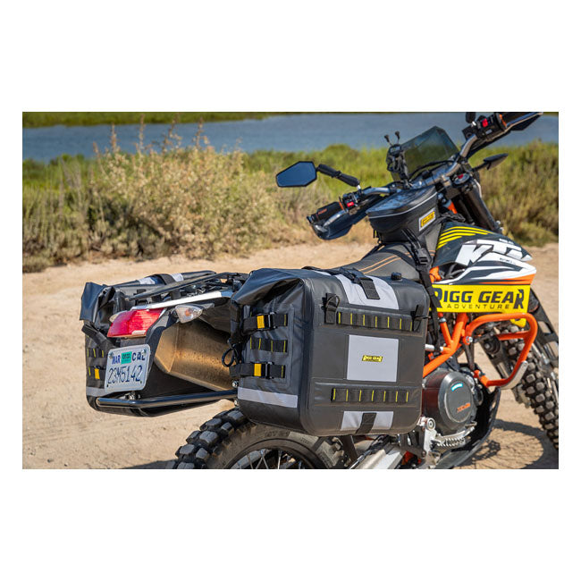 Nelson Rigg Set di borse laterali impermeabili Hurricane 56L per moto