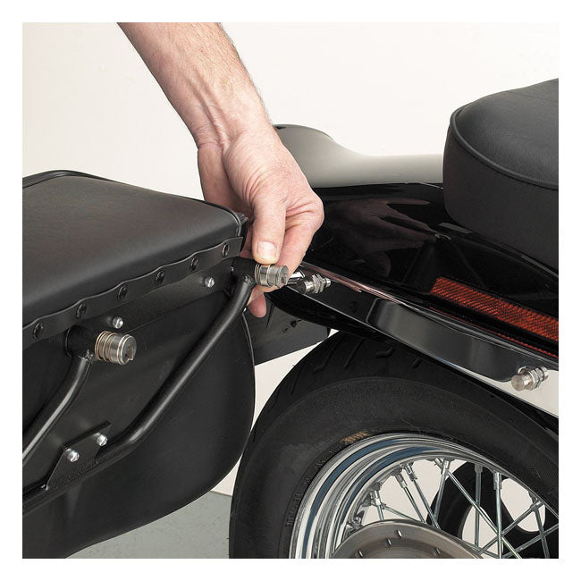 Cycle Visions Sistema di borse laterali a sgancio rapido senza supporto per Harley