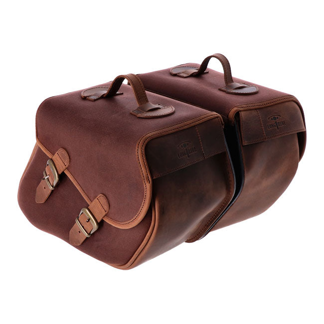 Longride Set di borse laterali per moto Heritage 23L Click-On