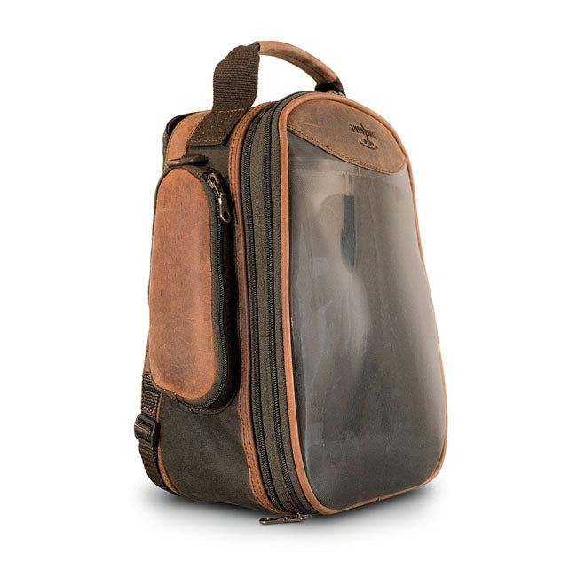 Longride Borsa da serbatoio per moto Heritage cerata