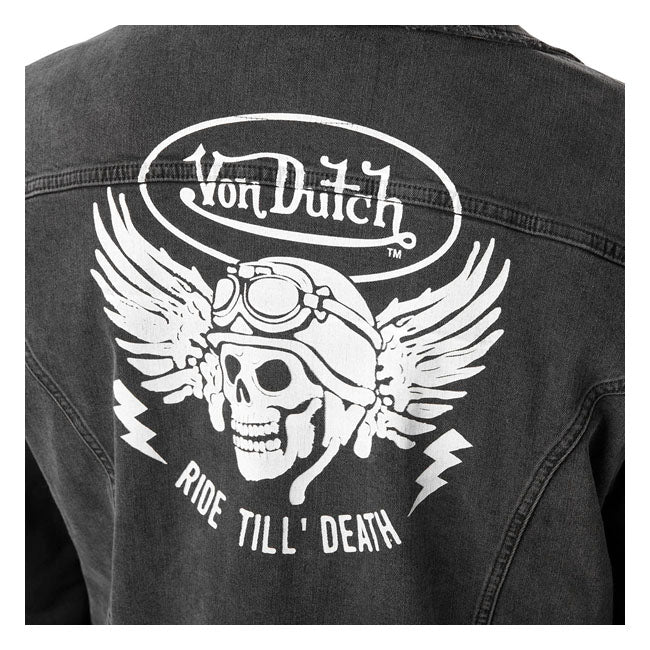 Von Dutch Giacca di jeans nera