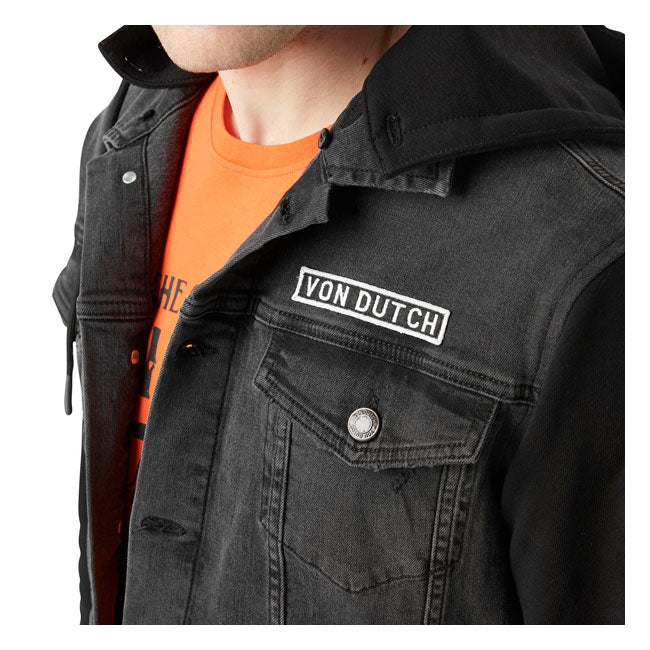 Von Dutch Giacca di jeans nera