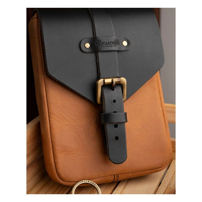 Borsa da serbatoio per moto Trip Machine Vintage Leather 1,3 L