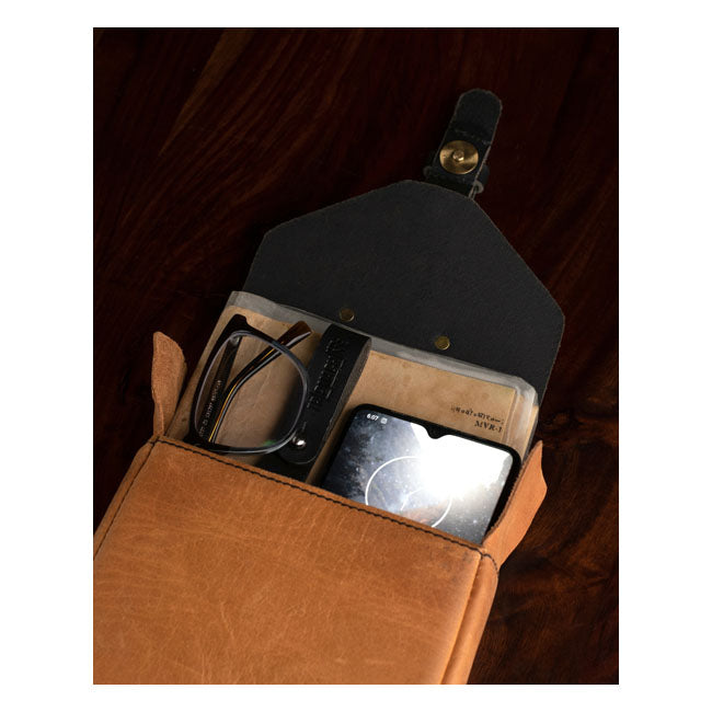 Borsa da serbatoio per moto Trip Machine Vintage Leather 1,3 L