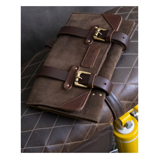 Rotolo porta attrezzi in pelle per moto Trip Machine