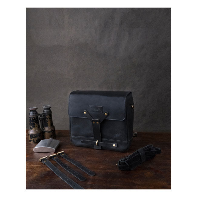 Borsa da motociclista vintage in pelle Trip Machine