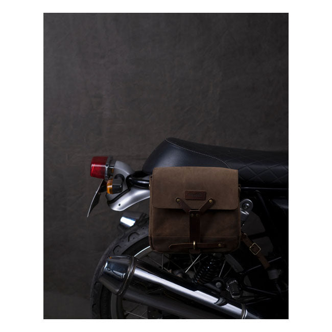 Borsa da motociclista vintage in pelle Trip Machine