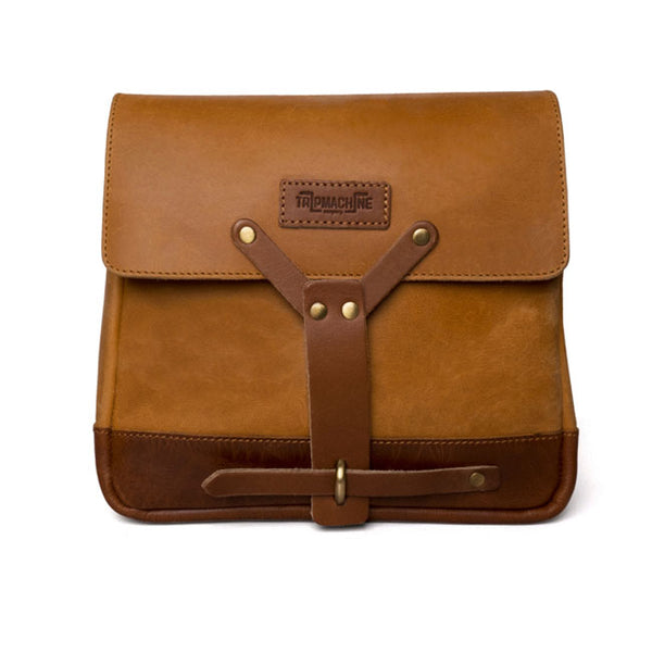 Borsa da motociclista vintage in pelle Trip Machine