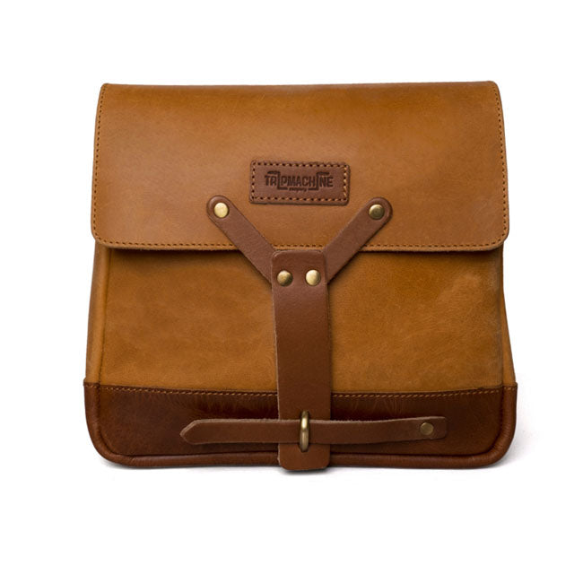 Borsa da motociclista vintage in pelle Trip Machine