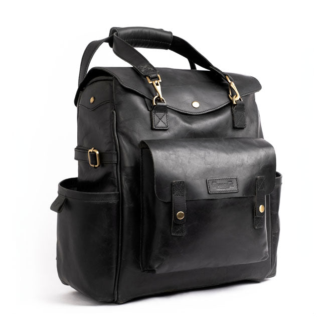 Borsa da moto / zaino Trip Machine Vintage Leather Outlander in pelle vintage