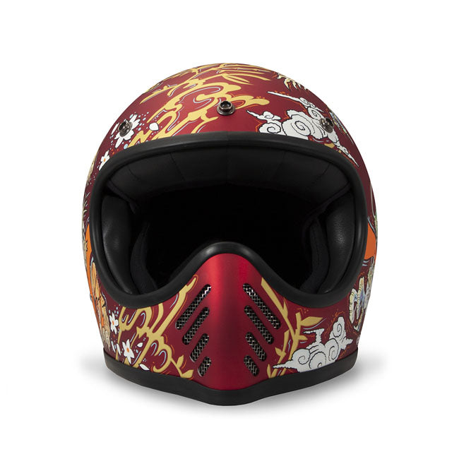 DMD Casco da moto MX Seventyseven Retro