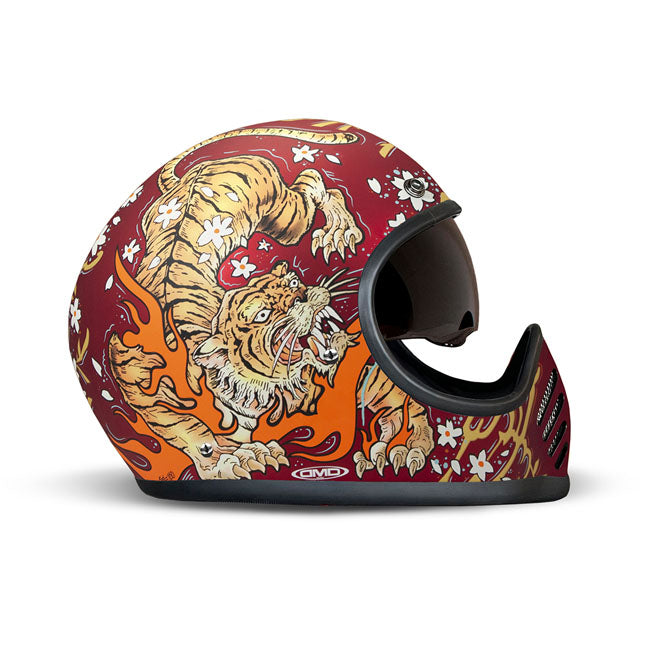 DMD Casco da moto MX Seventyseven Retro