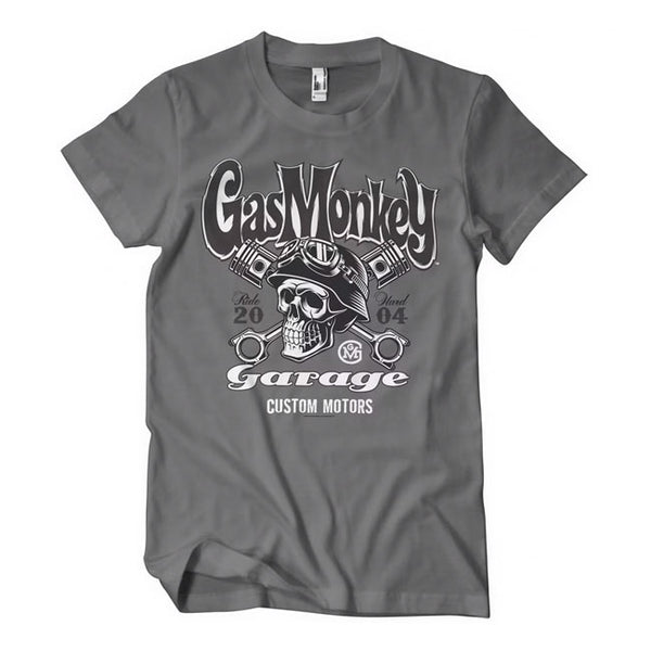 Maglietta Gas Monkey Garage Custom Motors Skull