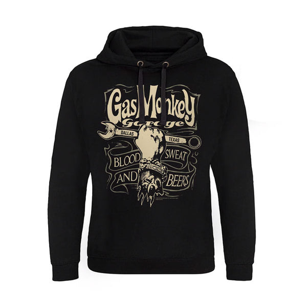 Felpa con cappuccio Gas Monkey Garage Wrench Label Epic