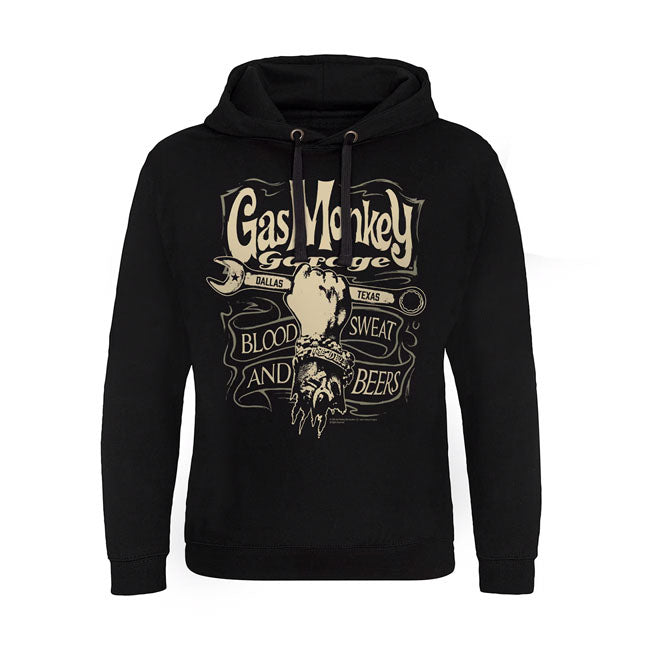 Felpa con cappuccio Gas Monkey Garage Wrench Label Epic