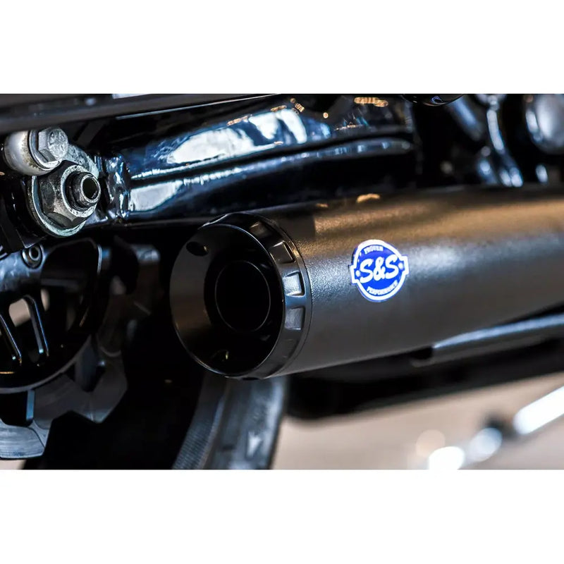 S&S Sistema di scarico Diamondback in acciaio inox 2-into-1 per Harley