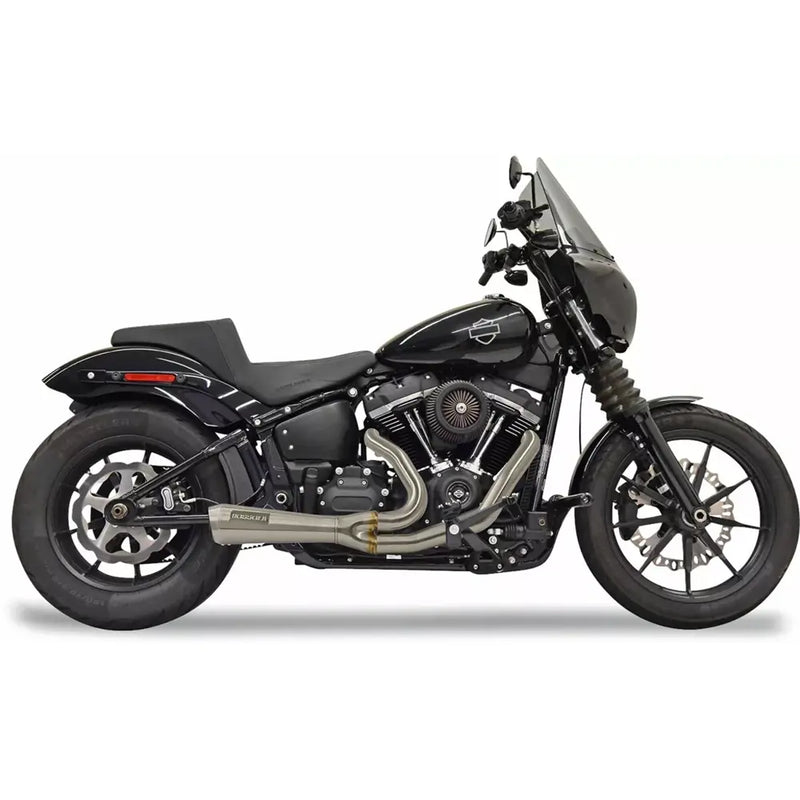 Sistema di scarico catalitico Bassani The Ripper Short 2-into-1 per Harley