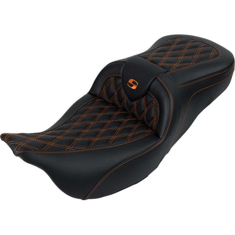 Saddlemen Roadsofa Sedile con punto a reticolo per Harley
