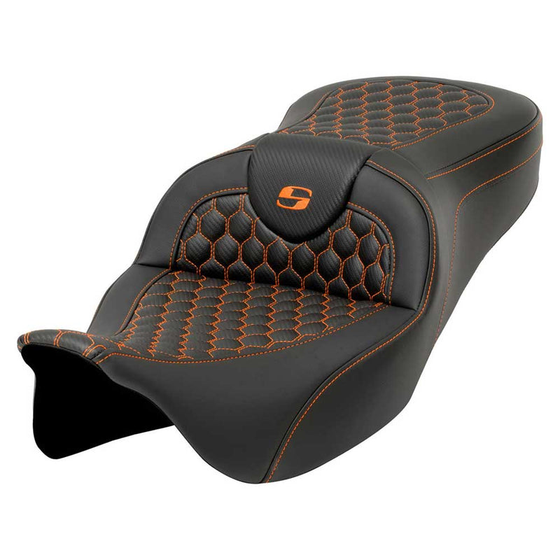 Saddlemen Sedile a nido d'ape Roadsofa Extended Reach per Harley
