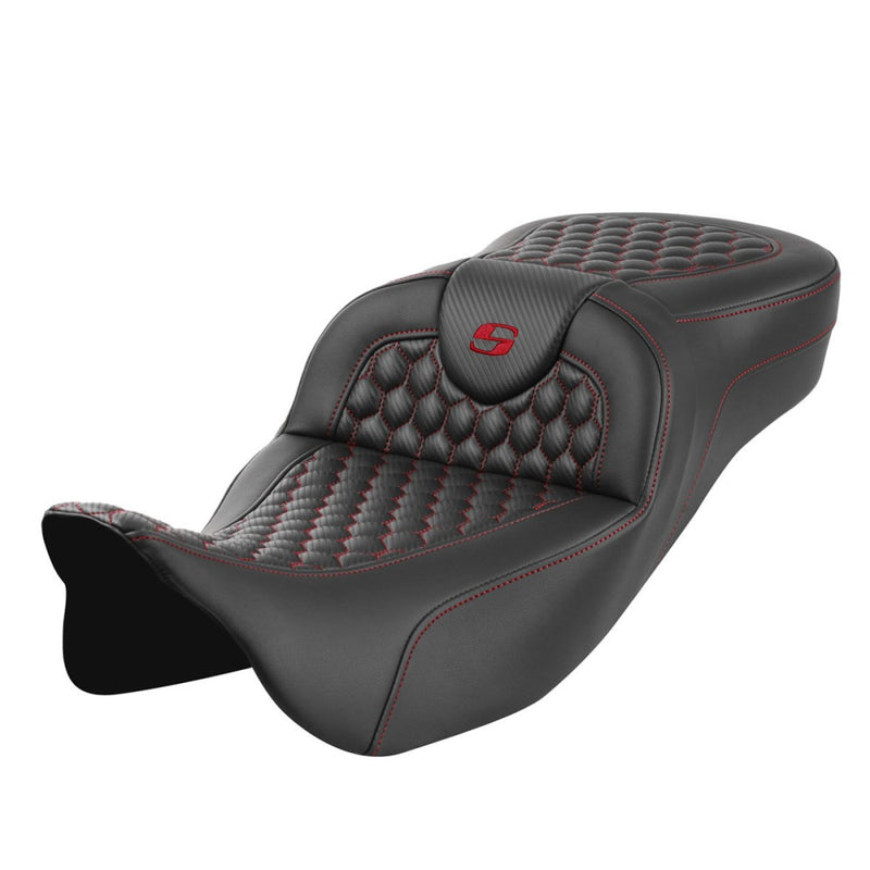 Saddlemen Sedile a nido d'ape Roadsofa Extended Reach per Harley